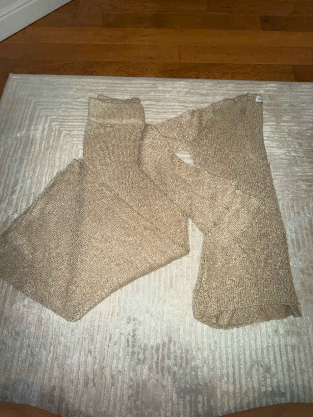 ZARA Knit Cream Loop-Texture Sweater